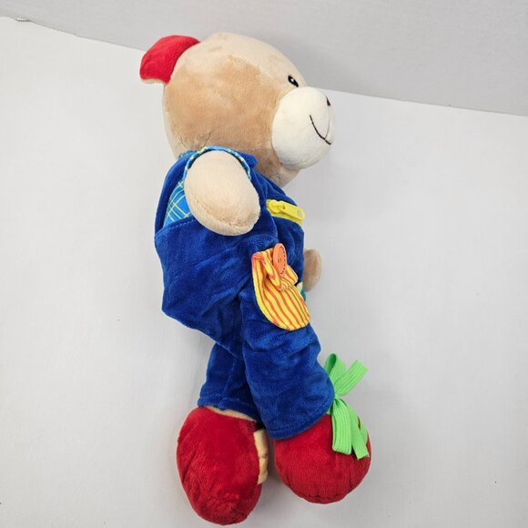 Linzy Teddy Bear Plush Sensory Learning Educational Stuffed Animal Lear to Dress - Picture 9 of 14